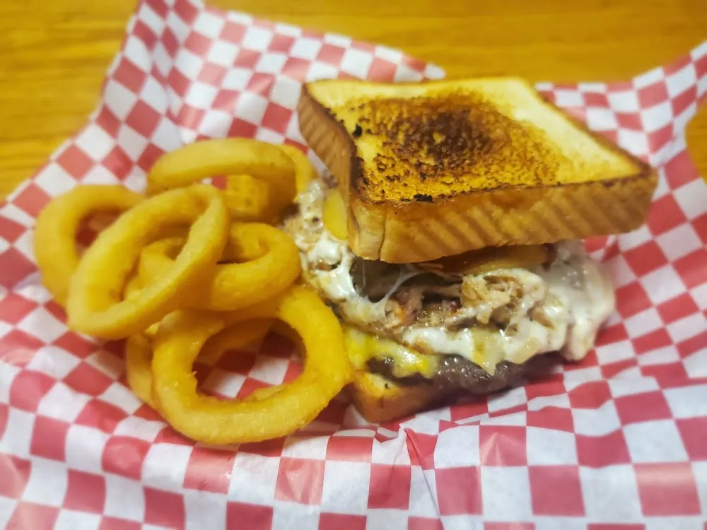 Burger on Texas Toast